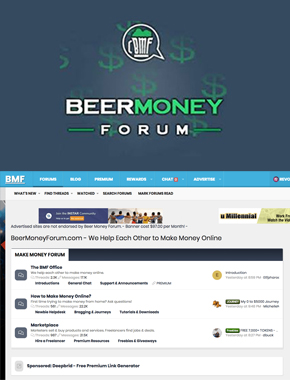 Make money online at Beer Money Forum
