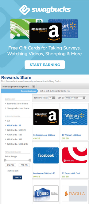 Earn cash for shopping, surveys and watching videos